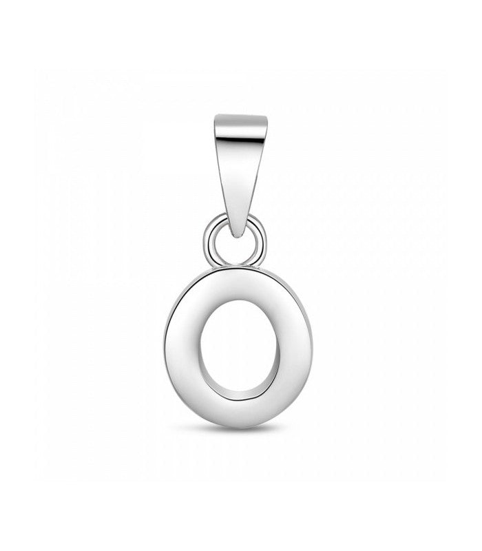 COLGANTE PLATA LETRA O