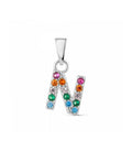 PENJOLL PLATA LLETRA N CIRCONITA MULTICOLOR