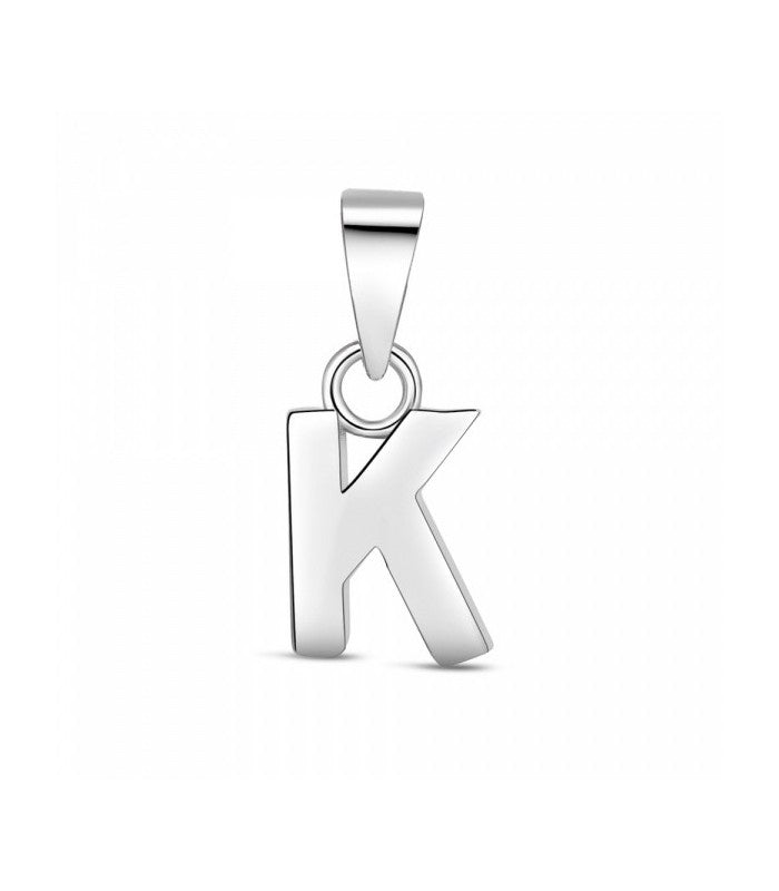 COLGANTE PLATA LETRA K