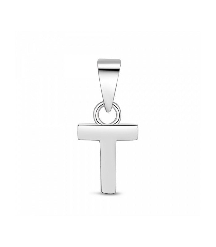 COLGANTE PLATA LETRA T
