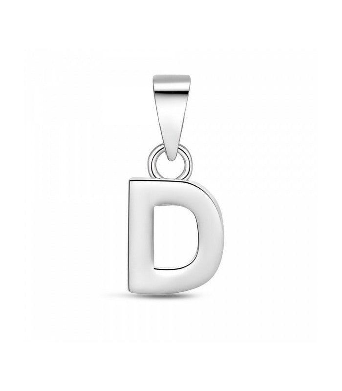 COLGANTE PLATA LETRA D