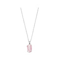 GARGANTELLA PLATA CRISTALL ROSA