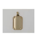 PLACA ORO 18 KTES MATE BRILLO