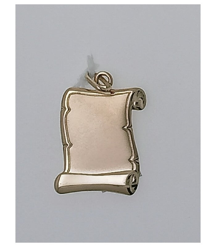 PLACA ORO PERGAMINO 18 KTES