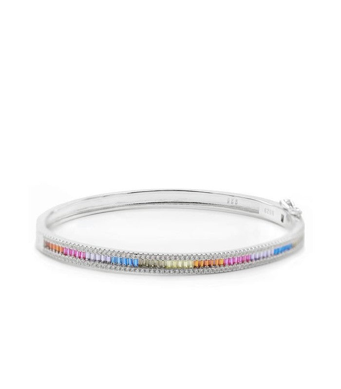 PULSERA ESCLAVA PLATA CIRCONITAS
