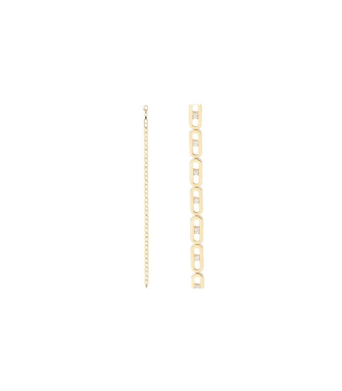 PULSERA ORO MALLAS CALADAS 19 CIR
