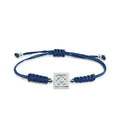 POLSERA PLATA COLOR BLAU