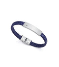 PULS ACERO Y PIEL AZUL DIAMANTE