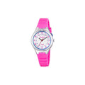 Reloj Calypso niña analógico esfera blanca detalles rosa Ref. K5800/2