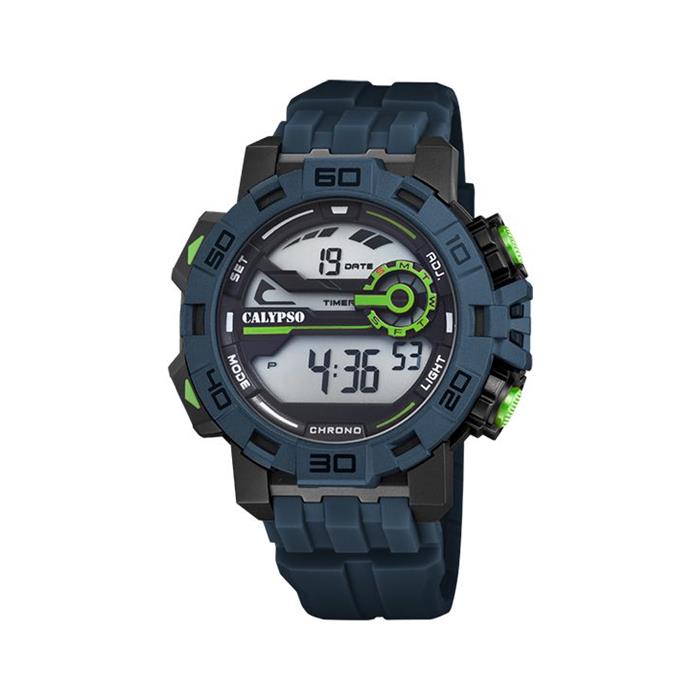Reloj Calypso hombre digital pantalla oscura azul Ref. K5809/2