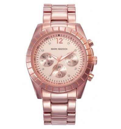 Reloj Mark Maddox mujer elegante acero IP dorado esferas Ref. MM3010-95