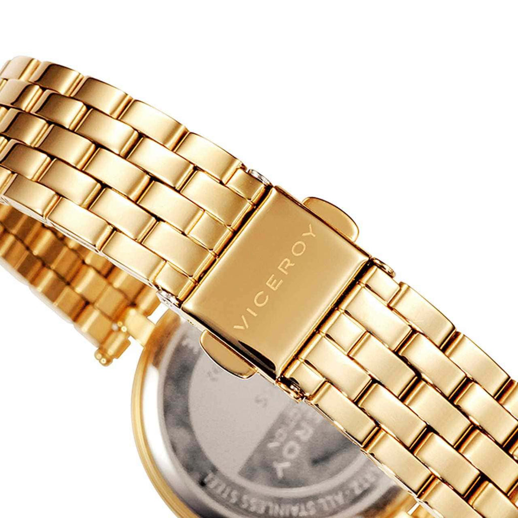 Reloj Viceroy mujer elegante de acero dorado esfera azul Ref. 461092-33