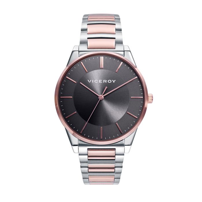 Reloj Viceroy hombre Dress analógico bicolor plata y oro rosa - 46819-17