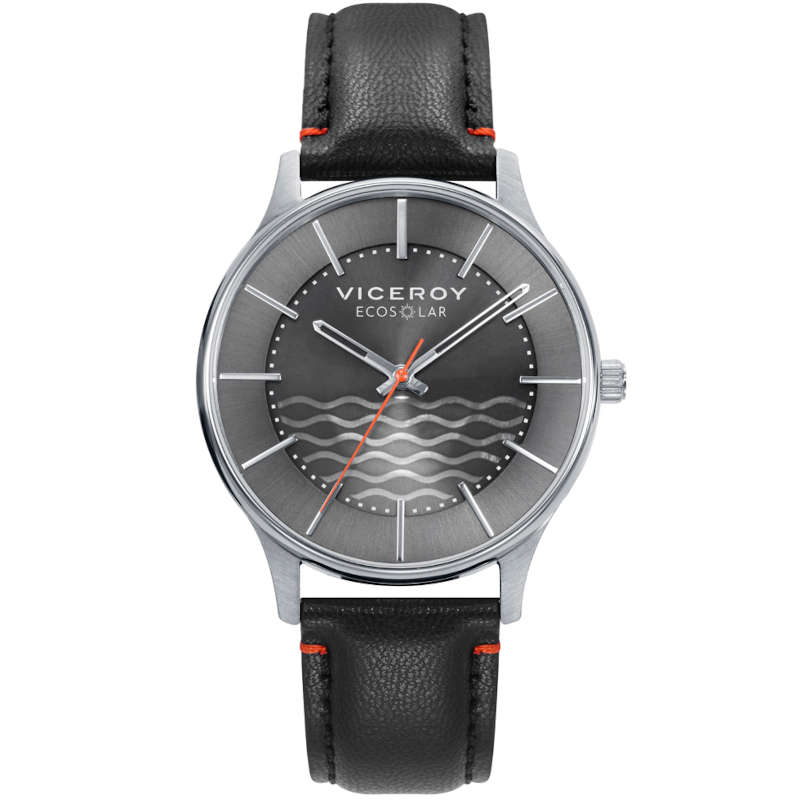 Reloj Viceroy Ecosolar hombre movimiento solar esfera negra - 401345-17