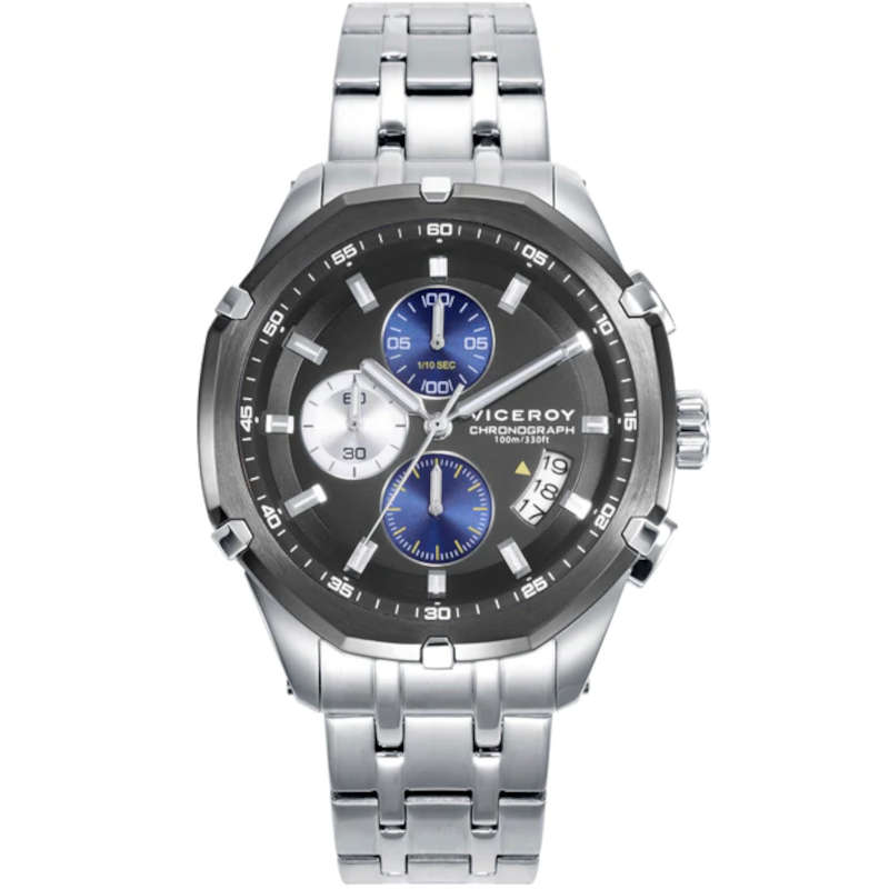 Reloj Viceroy hombre Magnum cronógrafo de acero esfera gris Ref. 46837-57