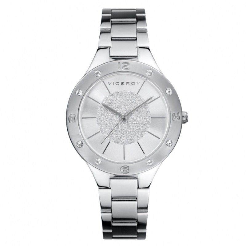 Reloj Viceroy mujer clásico de acero inoxidable esfera plata - 42412-07