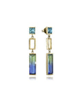 PEND ACERO CHAPADO, CRISTAL FASHION