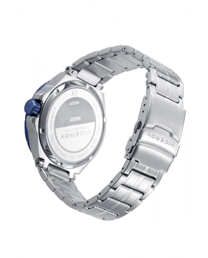 Reloj Viceroy hombre Heat deportivo de acero esfera azul - 46839-35