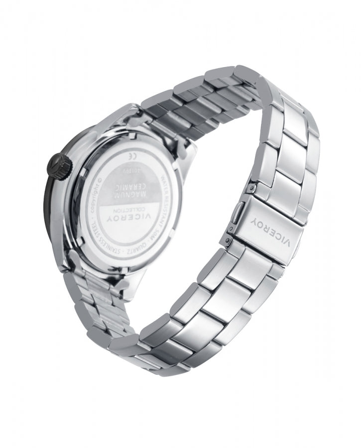 Reloj Viceroy hombre Magnum cronógrafo de acero esfera negra Ref. 401399-57