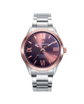 Reloj Mark Maddox mujer elegante  acero inoxidable esfera marrón - HM1007-43